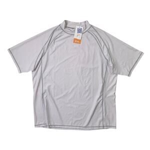 UV Skinz Shirt Mens 2XL White UPF 50+ Sunwear Short Sleeve Quick Dry Beach Swim